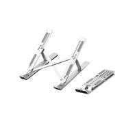 Cleyver Cleyver soporte para portátil Soporte plegable y ajustable en aluminio para portátiles de 13” a 17”, ligero, compacto y ergonómico para trabajar con