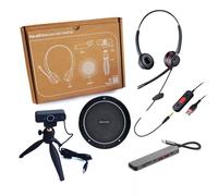 Cleyver Pack Flextool: Versión con auriculares USB Todo en una caja: Flexibilidad para sus reuniones, sus videoconferencias con la mejor tecnología
