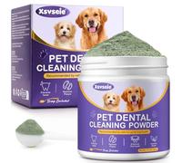 CLFJLXYX Plaque Remover-Polvos para Mal Aliento Perros 100g,Previene Formación de Placa Dental,Previene Mal Aliento Perros,lternativa al Cepillo Dientes Perro Pasta de Dientes