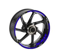 CLFJWZ Varios Estilos Pegatinas para Ruedas, Pegatinas Decorativas para Llantas De Motocicletas, Protección De Bordes Reflectantes para Y&amaha X-MAX 125 250 300 400(Style 2)