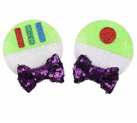 CLGIFT Diadema con orejas de Minnie para bebés y niños pequeños con clip para el pelo Buzz