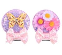 CLGIFT Diadema de orejas de Minnie para bebé/niño pequeño, orejas de bebé de Minnie, diadema de orejas de Minnie para bebé, diadema para niños pequeños (pinza para el pelo Encanto)