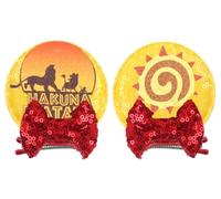 CLGIFT Diadema de orejas de Minnie para bebé/niño pequeño, orejas de bebé, diadema de orejas de Minnie para bebé, diadema para niños pequeños (clip para el pelo del rey león)