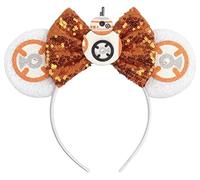 CLGIFT Orejas, orejas de ratón negras, Darth Vader, orejas de Mickey (BB-8), Bb-8