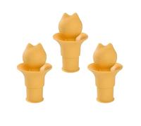 Clhjinruoliu Cat Head - Tapón y embudo 2 en 1 para botella de vino, sello de silicona a prueba de fugas, herramienta de almacenamiento reutilizable para vino, aceite, vinagre, salsa de soja, bonito