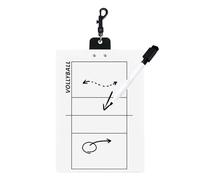 Clibard de voleibol - Pickle Ball Cliboard, voleibol Clibots - Derret Board for Ball Sport - Doble cara Strategy Board for Ball Sport, Badminton Training Whiteboard - 12,6 x 8,66 pulgadas