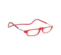 CliC Eyewear - Clic Base - Color: Rojo - Graduación: +2 - Gafas de lectura clásicas - Forma rectangular - Gafas de lectura hombre/mujer - Made in Italy