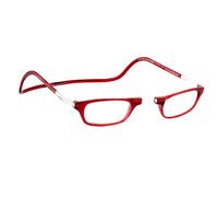 CliC Eyewear - Gafas de Lectura para Hombre XL - Gafas de Lectura con Imán - Poliamida TR90 - Monofocal Flexible (3.0, Rojo)