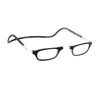CliC Eyewear - Gafas de lectura para hombre XL - Gafas de lectura magnéticas - Poliamida TR90 - Monofocal flexible (3.0, Negro)