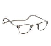 CliC Eyewear Gafas de lectura para hombre y mujer - CliC Wallstreet XL Blue Block - Gafas de lectura anti luz azul con imán - Poliamida TR90 y Nylon - Gafas flexibles (Gris 2,0)