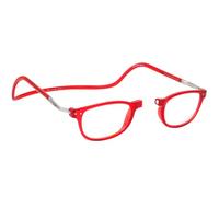 CliC Eyewear Gafas de lectura para hombre y mujer - CliC Wallstreet XL Blue Block - Gafas de lectura anti luz azul con imán - Poliamida TR90 y Nylon - Gafas flexibles (Rojo)