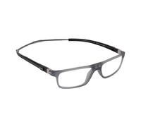 Clic Gafas Tube Executive - Gris (+3) - Gafas de lectura magnéticas flexibles - Gafas de lectura para hombre/mujer - con imán magnético - Made in Italy