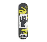 Cliche Skateboards Cubierta de Longboard Skate 8" Gris/Lima