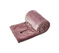 Clicitina Manta de oficina para almuerzo, manta calefactora, 39,3 × 31, manta de mano, descanso eléctrico, multifunción, USB, textiles para el hogar QD832 (rosa, talla única)