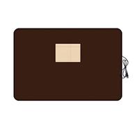 Clicitina Manta eléctrica de 65 x 88 cm, manta eléctrica USB, calentador de manos multifuncional, rodilleras, manta térmica para el almuerzo de oficina, manta de color gris claro (e, talla única)