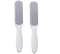 Clicitina RemovalLDaa Dead Foot - Rallador doble para la piel, herramientas de archivo de talón lateral y mejora del hogar, artículos de tocador grandes en tamaño de viaje (blanco, talla única)