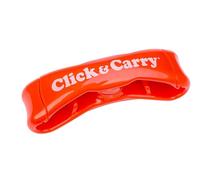 Click & Carry Transportador de bolsas de comestibles con agarre acolchado suave. Úsalo como transportador de bolsas de comestibles manos libres, soporte para bolsas de plástico, portador de equipo
