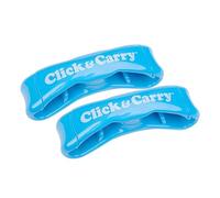 Click & Carry - Portador de Bolsas de la Compra, con almohadillado de Gel, Sistema Manos Libres, Organizador para Bolsas de plástico, también para Botes de Pintura