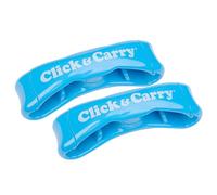 Click & Carry - Portador de Bolsas de la Compra, con almohadillado de Gel, Sistema Manos Libres, Organizador para Bolsas de plástico, también para Botes de Pintura