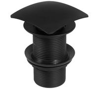 Click-Clack Non-Desbordamiento Tapón Residuos Lavabo Cuenca Polvo Negro Cubierto