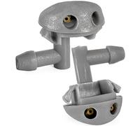 Click&Fit Gris, boquillas ajustables para Opel Corsa Astra 1991 - 2002, Vectra A B 1988-2002, Omega Combo Calibra - Boquilla de lavado de parabrisas para 1451182, 2 unidades