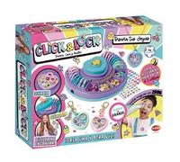 Click & Lock- Diseña Tus Joyas, Joyas con Mensaje, Decora con Cuentas, Pegatinas e intercambia Cuando Quieras, diseña CREA y Brilla,+6 años, Bizak (64361491)
