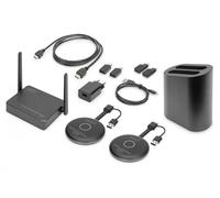 DIGITUS DS-55317 Click & Present Pro - Sistema inalámbrico de presentación y colaboración - BYOD: portátil, tableta, smartphone - No requiere aplicación/controlador - True Plug & Play - Negro