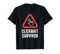 Clickbait Survivor Funny Cybersecurity Cyber Hacking Hacker Camiseta
