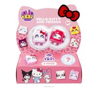 CLICKEEZ - Hello Kitty and Friends - Pack 3 Teclas Kawaii ASMR para Clicar - Licencia Oficial Sanrio Hello Kitty, Kuromi y Cinnamoroll - Keycaps, Llavero y Charm - Fidget Desde 6 Años