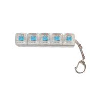 Clicker antiestrés | Teclado mecánico con llavero luminoso - Colgantes botones antiestrés para llavero - Para Adultos Hombres Mujeres Maleta Mochila Cartera Viaje Escuela Oficina Coche