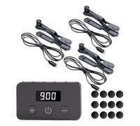 Clicker automático: 6,5 x 3,8 x 1,4 cm, velocidad ajustable, cable de 70 cm, batería de 200 mAh, 50 por segundo, 5 tomas para cabezal A, duración de la batería de 7 horas | Tablet, Smartphone, Prueba