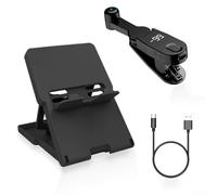 Clicker automático ajustable con soporte para uso móvil y tablet, velocidad máxima de 99 clics por segundo, pantalla digital HD que muestra el engranaje de clic, adecuado para juegos y transmisión