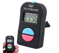 Clicker - Contador electrónico | Puntuación deportiva | Contador de clics LCD de mano | Material ABS, tamaño compacto, cuenta silenciosa, botones más/menos para golf, béisbol, gimnasio, entrenamiento