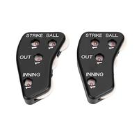 Clicker de árbitro de 4 Diales, Contador ABS de Lecturas Claras para una Gestión Eficiente del Juego para Oficiales de Béisbol, 2 Unidades (2PCS)