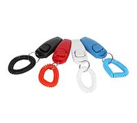 Clicker de Entrenamiento para Mascotas 2 en 1 y Silbato de Recuperación para Suministros de Entrenamiento del Comportamiento del, Sonido de Alta Frecuencia, Plástico Duradero, Paquete de 4