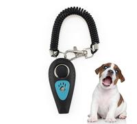 Clicker De Entrenamiento Para Mascotas: Entrenador De Silbato Para Perros Y Clicker Para Gatos 2 En 1 Con Correa Para La Muñeca | Dispositivo Profesional De Recuperación Silenciosa Para Entrenamiento