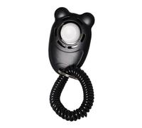 Clicker de entrenamiento para perros, entrenador de comportamiento con correa de muñeca, herramienta ligera de ABS para perros, gatos, pájaros, caballos, fácil control de sonido, agarre cómodo, tamaño