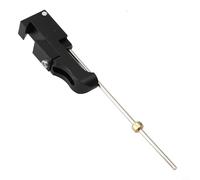 Clicker de metal para miras de arco recurvas con deslizador ajustable y pieza de señal de sonido nítido para entrenamiento de precisión, color negro