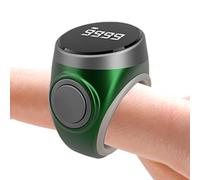 Clicker de recuento de números: herramienta portátil de conteo de mano, engranaje de pulso manual silencioso con botón de función de reinicio, uso ergonómico ligero, ideal para tareas de inventario en