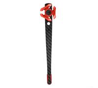 Clicker de señal de posición de flecha para arcos recurvos hecho de carbono con soporte ajustable en barra de visión en T (rojo)