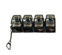 Clicker Fidget Toy - Portable Sensory Keychain | 7.5x2x3cm Pc Keyboard Fidget Keyring, 32g Lightweight Stress Relief Toy For Students Office Coworkers Friends and Family