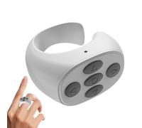Clicker inalámbrico para teléfono - Control remoto inalámbrico duradero con anillos de desplazamiento, cámara recargable para teléfonos y tabletas