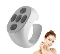 Clicker inalámbrico para teléfono - Control remoto inalámbrico para pasar páginas con la punta de los dedos duradera | Control remoto de cámara recargable con anillos deslizantes para teléfonos