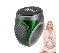 Clicker portátil con contador de anillas, contador manual de 4 dígitos, herramienta digital para contar oraciones Tasbeeh | Dispositivo de conteo portátil, tejer, ganchillo, s