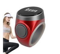 Clicker portátil con contador de anillas, contador manual de 4 dígitos, herramienta digital para contar oraciones Tasbeeh | Dispositivo de conteo portátil, tejer, ganchillo, s