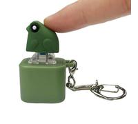 Clicking Fidget Toy Keychain - Glow Frog Keychain Stress Relief, Sound Button Sensory Fidget Toy for Adults and Kids, Stress Relief Gadget for Travel, School, Office, Backpack, Daily Calm Focus Play