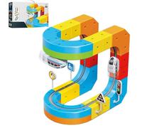 Clickrail Electric Train Set Flexible Race Track, 2026 Gravity-Defying 3D Embedded Layouts with Motorised Car, 48PCS Click Rail Magnetic Racetrack STEM Building Toy Gifts for Boys & Girls (1 Set)