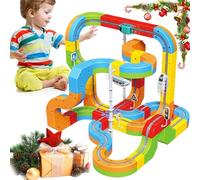 Clickrail Electric Train Set Flexible Race Track, 2026 Upgraded Electric Train Sets for 5 Year Olds Above, Electrics Toddler Trains Track Set Toy, Develop Intelligence and Thinking (81PCS+1 Car)