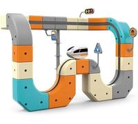 Clickrail Electric Train Set Flexible Race Track - Cube Track Block Tren con diseños 3D defying por gravedad, bloques de riel de engranajes y tren motorizado, juguetes para niños 66/83/124 unidades