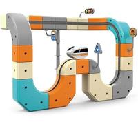 Clickrail Electric Train Set Flexible Race Track - Cube Track Block Tren con diseños 3D que desafían la gravedad, bloques de raíl de engranajes y tren motorizado, juguetes de regalo para niños 66/83